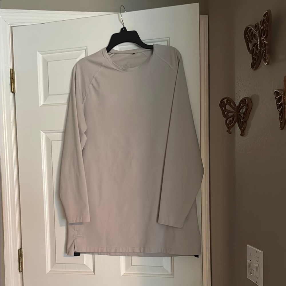 Tan Long Sleeve Tee for Effortless Style